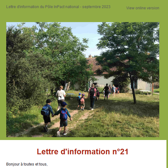 Lettre d'info de septembre 2023